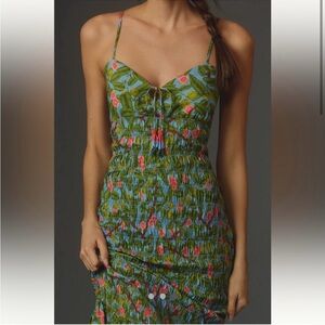 Farm Rio Ruched vacation dress
